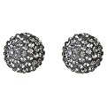 Sterling Silver 10mm Ball Stud Earring - Blue