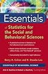 Essentials of Statistics for the Social and Behavioral Sciences (Essentials of Behavioral Science)
