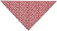 Aria Cotton/Polyester Blue Ribbon Bone Dog Bandanas, 22-Inch, Red