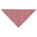 Aria Cotton/Polyester Blue Ribbon Bone Dog Bandanas, 22-Inch, Red