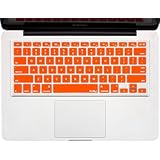 Kuzy - ORANGE Keyboard Cover Silicone Skin for MacBook Pro 13" 15" 17" (with or w/out Retina Display) iMac and MacBook Air 13" - Orange