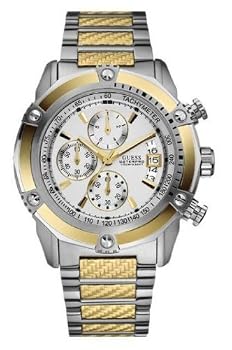 GUESS #U18507G1 Men's Waterpro Two Tone Stainless Steel Chronograph Watch