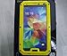 ELECDAY[TM] Metal Corning Gorilla Glass Shockproof/dustproof/weatherproof Military Heavy Protection Hard Cover Skin Case Pouch Shell Membranes for Samsung Galaxy S5 Sv G900 I9600 (Yellow)