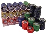 500pc Archetype Casino Chip Set with Aluminum Case, Playing Cards, and Dealer Button