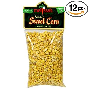 Melissa's Dried Roasted Sweet Corn, 3-Ounce Bags (Pack of 12)