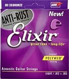 Elixir 80/20 Bronze Acoustic Polyweb w/Anti Rust Light