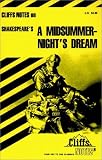 Shakespeares A Midsummer Nights Dream (Cliffs Notes)