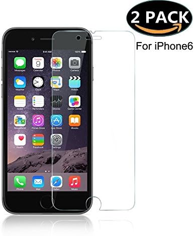 [2 Pack]iPhone 6/6s Tempered Glass Screen Protector,iDFORU 0.2mm Ultra Thin 9H Hardness 2.5D Round Edge Anti Fingerprint and Anti Scratch Perfect ClarityScreen Protector for iPhone 6/6s 4.7 inch