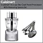 Cuisinart FP-14DC Elite 14-cup Die Cast Food Processor With Stainless Steel Measuring Spoons 4 Piece Set
