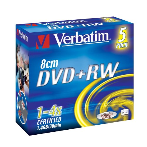 Verbatim DVD+RW Rohlinge, 4x, 1.46GB, kratzfest