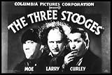 Three Stooges (Opening Credits) White Wood-Mounted Movie Poster Print - 24