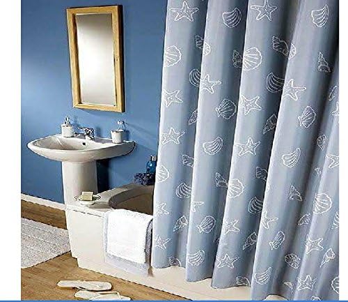High-grade Grey Polyester Fabric Shower Curtain with Romantic Undersea Travelling Theme Design, Elegant Bathroom Accessory, Personalized Shower Curtains, Thickened, Waterproof and Mildewproof Shower Curtain, 72 x 80 inches(180x200cm)