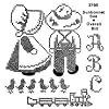 Aunt Martha's Iron On Transfer Patterns for Stitching, Embroidery or Fabric Painting, Set of 5