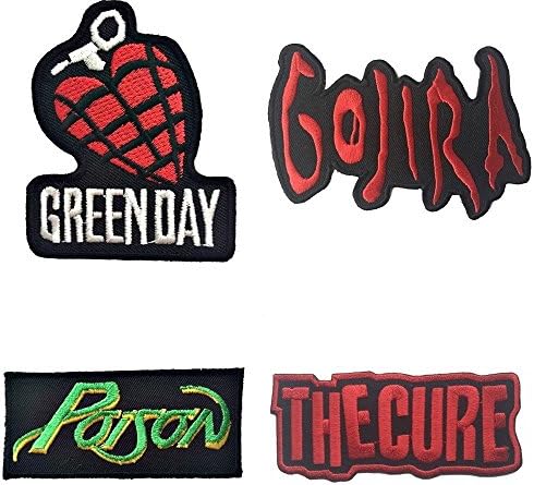 Set 4 Pcs For Less Music Rock Band Fan Iron on Embroidered Patches 50