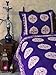 Sultans Palace ~ Purple Blue Moroccan Medallion Print Pillow Sham 25x31
