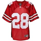 Nike Ohio State Buckeyes Youth #28 Scarlet Replica Football Jersey