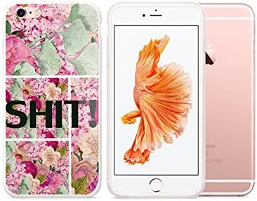 SMOOSE-APPLE IPHONE 6S CASE, BEAUTIFUL FLOWER WITH FASHION WORDS, HARD PLASTIC IPHONE COVER CASE-shit
