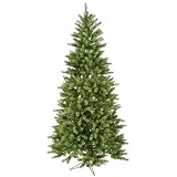 7 Feet Pre-Lit Slim Colorado Spruce Artifical Christmas Tree - 550 Clear Lights