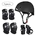JBM Adult & Kid Skating Protective Gear Set for Beginner to Advanced, Skateboard Helmet Knee and Elbow Pads with Wrist Guards for Inline Roller Skating, Scooter, Skateboarding
