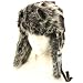 Faux Fur Plaid Wool Winter Trooper Trapper Ski Hat Turquoise