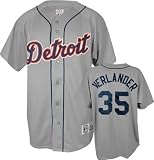 Justin Verlander Detroit Tigers Road Grey MLB Replica Jersey