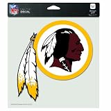 NFL Washington Redskins 8-by-8 Inch Diecut Colored Decal