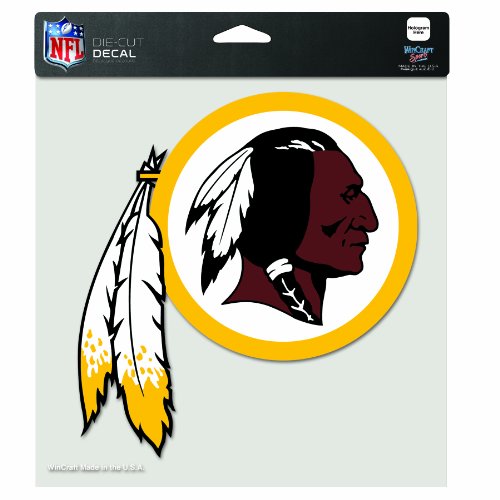 NFL Washington Redskins 8-by-8 Inch Diecut Colored Decal