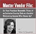 Price Comparison : Master Vendor File