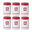 Illy roasted coffee beans. Box of six 8.8oz cans.