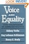 Voice and Equality: Civic Voluntarism in American Politics