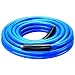 Amflo 554-25A Blue 300 PSI Premium PVC Air Hose 3/8" x 25' With 1/4" MNPT End Fittings And Bend Restrictors