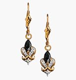 Avon Genuine Sapphire and Diamond-Accented Leverback Earrings