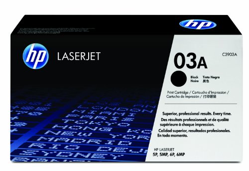 Hewlett-Packard LaserJet C3903A Black Print Cartridge with Microfine Toner (C3903A)