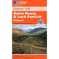 Beinn Dearg and Loch Fannich (Explorer Maps)