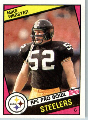 1984 Topps # 171 Mike Webster Pittsburgh Steelers Football Card - Shipped In Protective Screwdown Display Case!