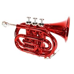 Taschentrompete rot T-480RD mit ABS Koffer. NEUWARE