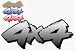 4X4 vinyl graphic decal