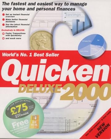 Quicken 2000 Deluxe & FREE Motley Fool Online Trading Book