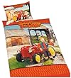 Herding,2464/30.063, Bettw�sche "Kleiner Roter Traktor" ( Baby Best ), Grö�Ye: 40/60 cm - 100/135 cm, Material: 100 % Baumwolle ( Linon )