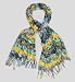 Indigo Collection Abstract Print Lightweight Scarf
