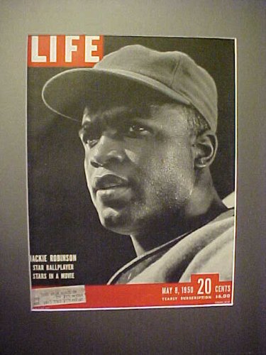 Jackie Robinson Brooklyn Dodgers May 8, 1950 Life Magazine Professionally Matted Cover 14 X 18 Size Ready For Framing