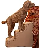 Pet Gear Easy Step III Extra Wide Pet Stairs, 3-step/for cats and dogs up to 200-pounds, Tan