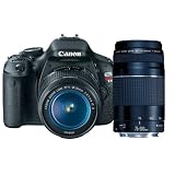 Canon EOS Rebel T3i 18 MP CMOS Digital SLR Camera and DIGIC 4 Imaging with EF-S 18-55mm f/3.5-5.6 IS Lens + Canon EF 75-300mm f/4-5.6 III Telephoto Zoom Lens Black Friday DSLR Deals