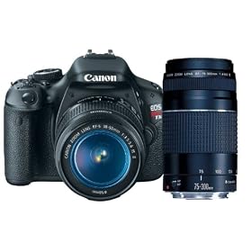 Canon EOS Rebel T3i 18 MP CMOS Digital SLR Camera and DIGIC 4 Imaging with EF-S 18-55mm f 3.5-5.6 IS Lens + Canon EF... by Canon