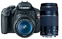Canon EOS Rebel T3i 18 MP CMOS APS-C Sensor DIGIC 4 Image Processor Digital SLR Camera with EF-S 18-55mm f/3.5-5.6 IS Lens + Canon EF 75-300mm f/4-5.6 III Telephoto Zoom Lens