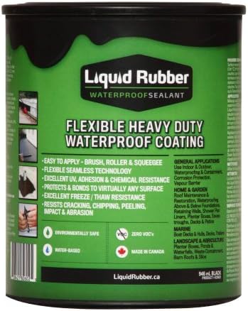 Liquid Rubber Waterproof Sealant White - 1 Quart Can