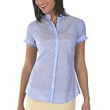 Merona® Printed Shirt - Light Blue/ True White
