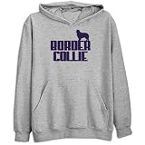 Sweatshirt Heather Gray  Retro Border Collie  Dog