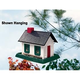 White Cottage Bird House by SHOPZEUS