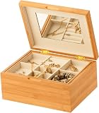 Mele & Co Bamboo Wooden Jewellery Box Gloria